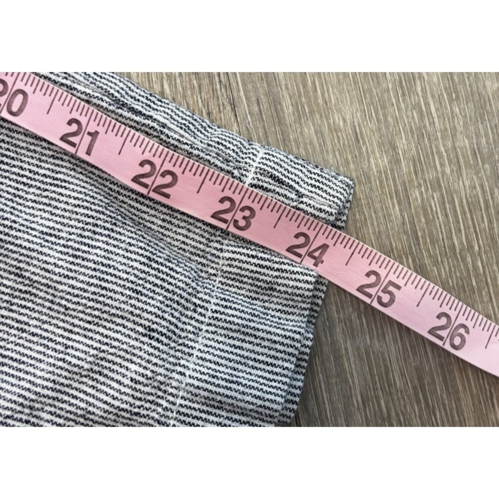 Gap Easy Pant Womens Large Blue White Striped Linen Blend Drawstring Trousers - Picture 8 of 8